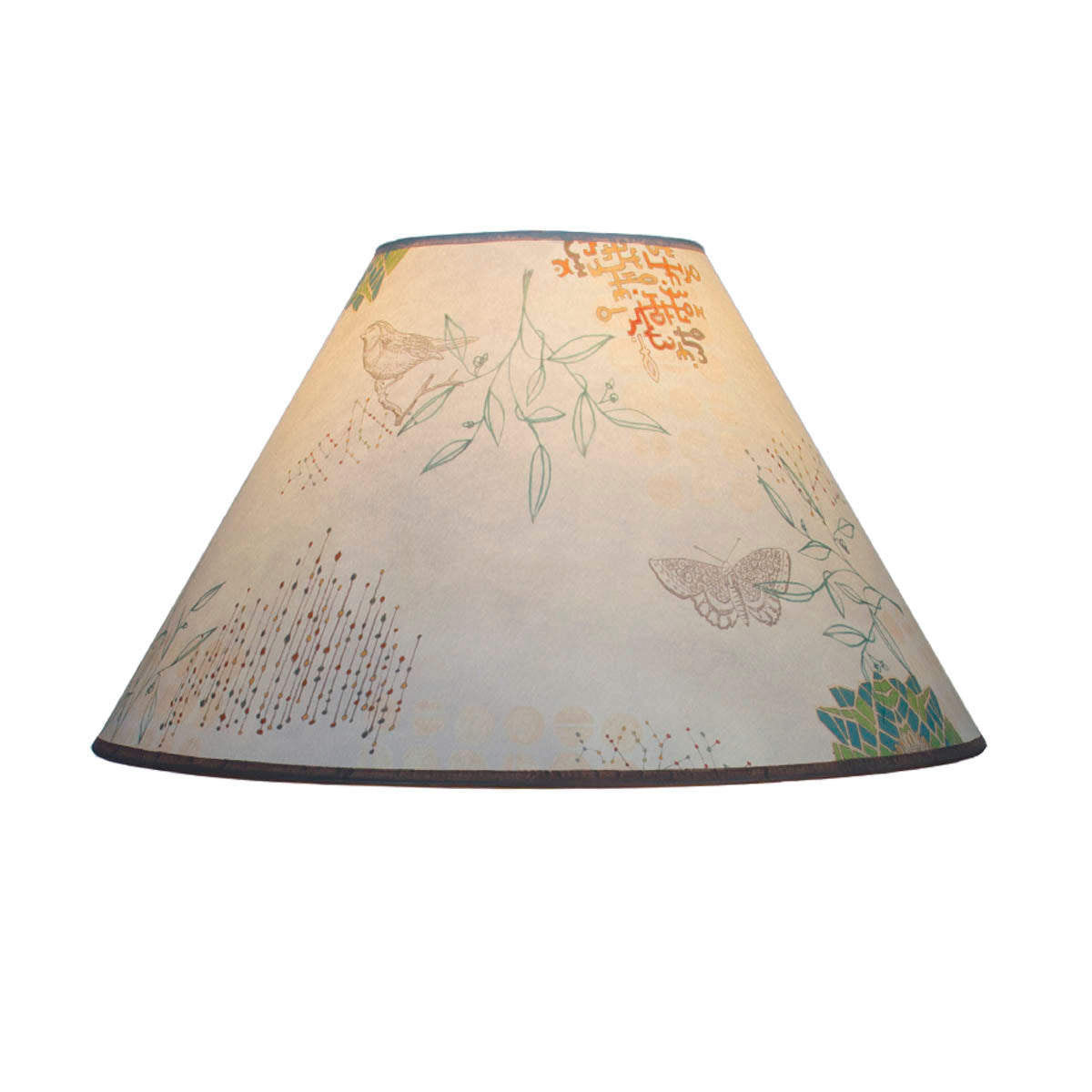 Medium Conical Lamp Shade in Ecru Journey