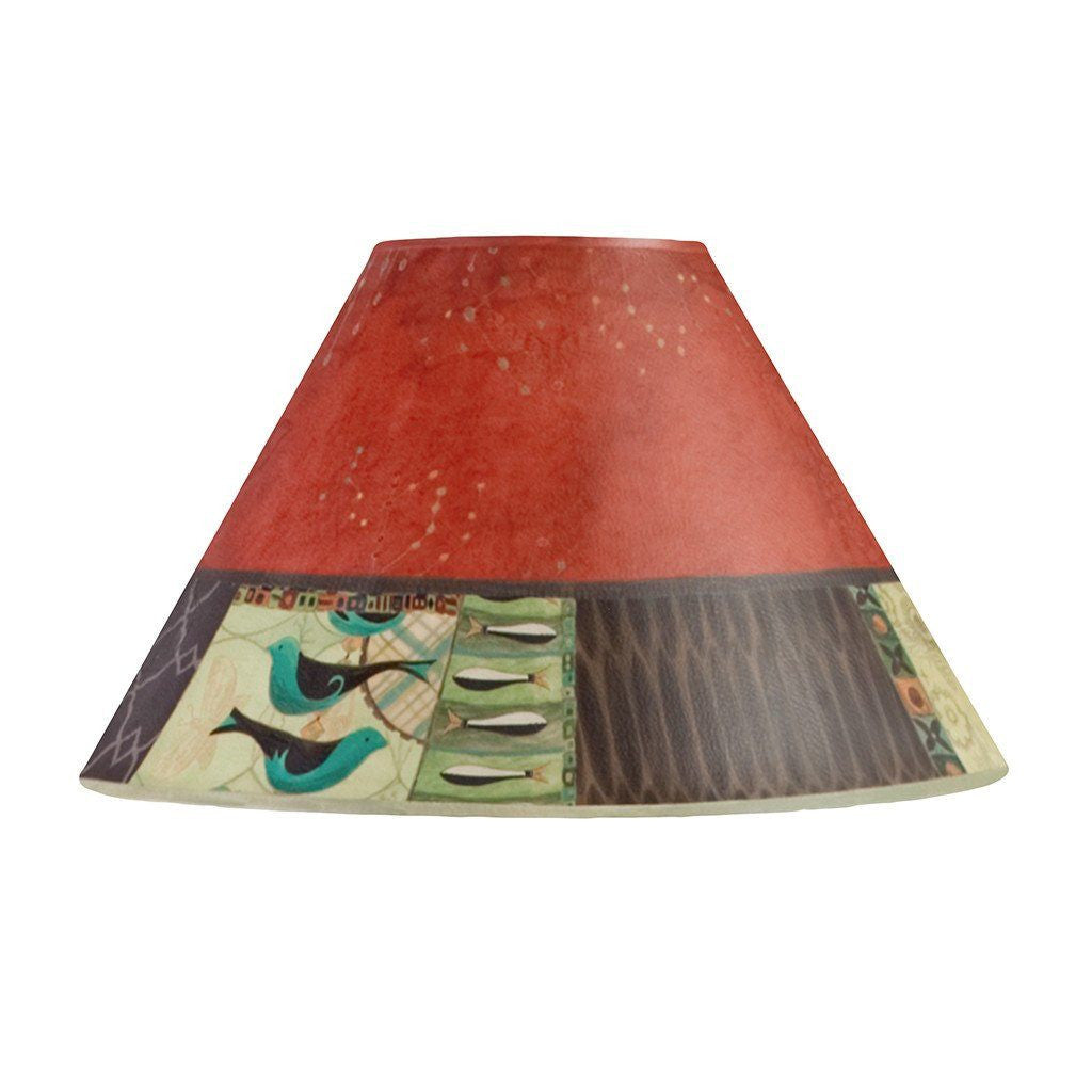 Match in Red Medium Conical Lamp Shade
