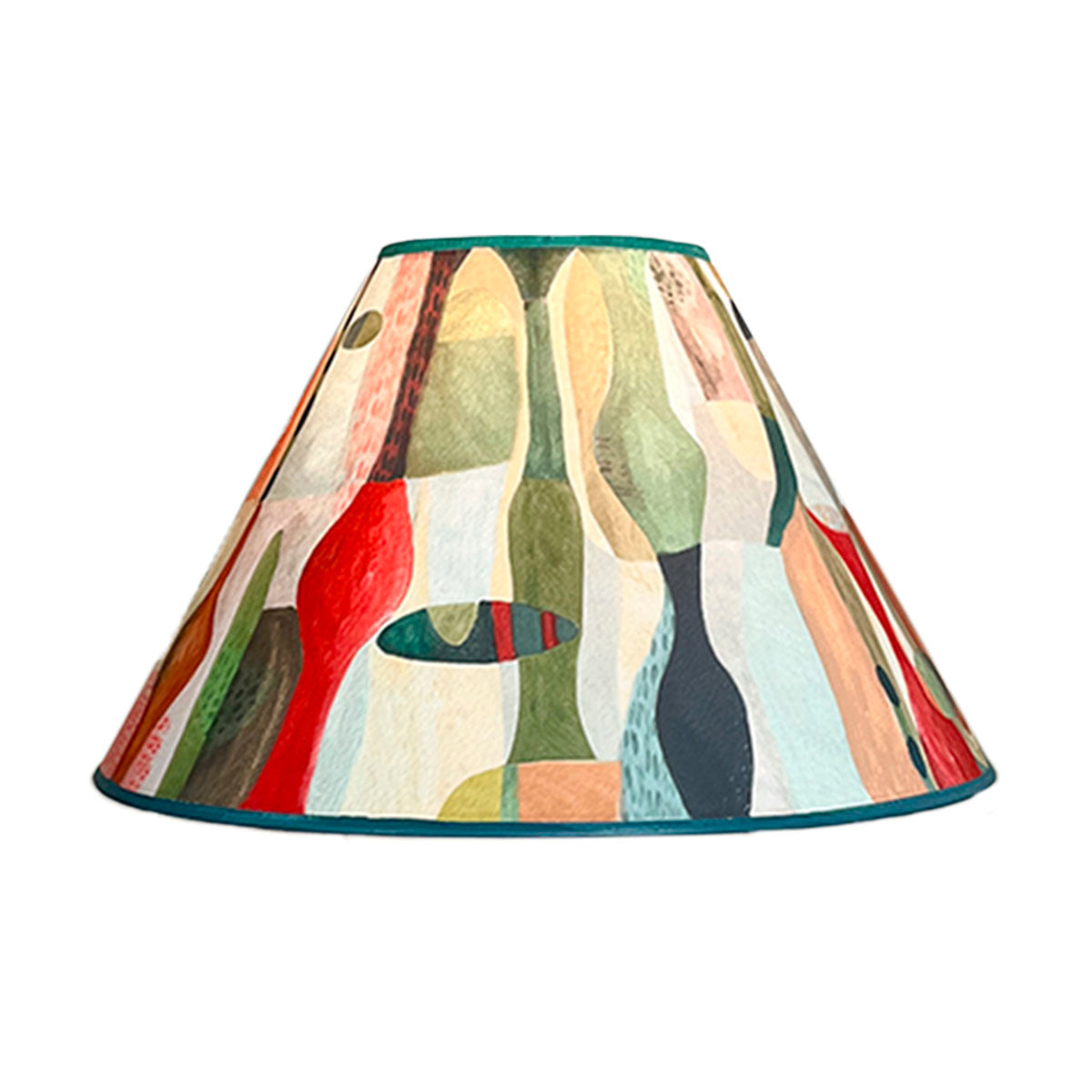 Medium Conical Lamp Shade in Riviera in Poppy