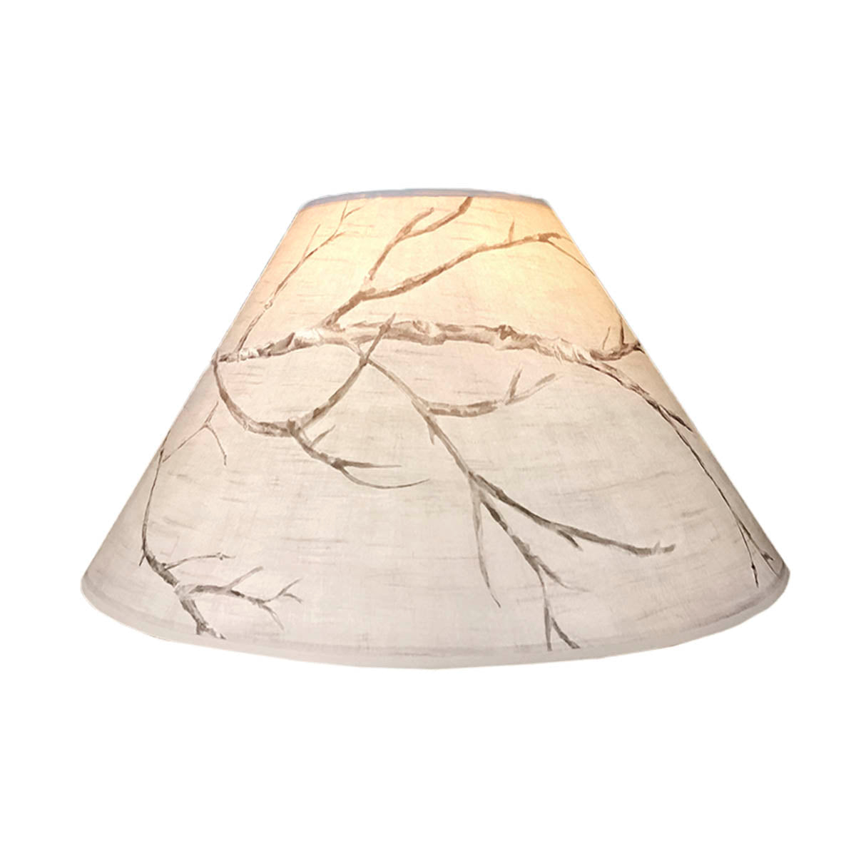 Medium Conical Lamp Shade in Sweeping Branch - Janna Ugone & Co