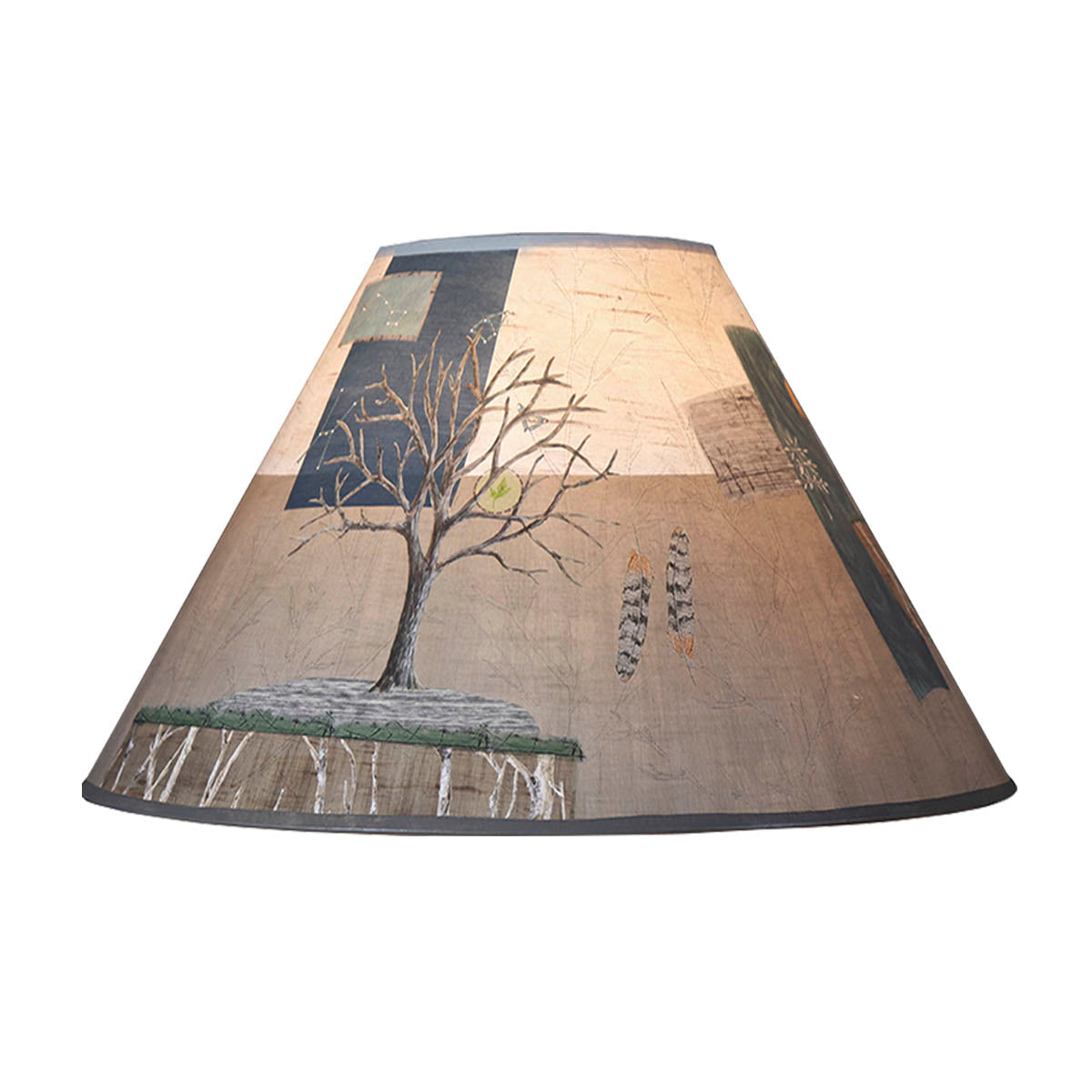 Janna Ugone & Co Lamp Shades Medium Conical Lamp Shade in Wander in Drift