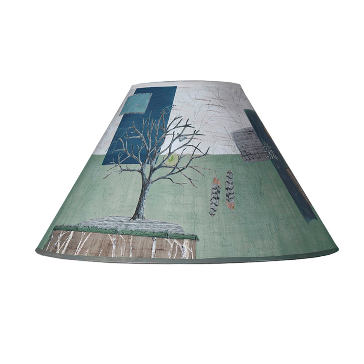 Janna Ugone & Co Lamp Shades Medium Conical Lamp Shade in Wander in Field