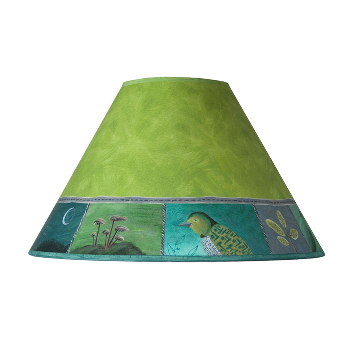 Janna Ugone & Co Lamp Shades Medium Conical Lamp Shade in Woodland Trails Leaf
