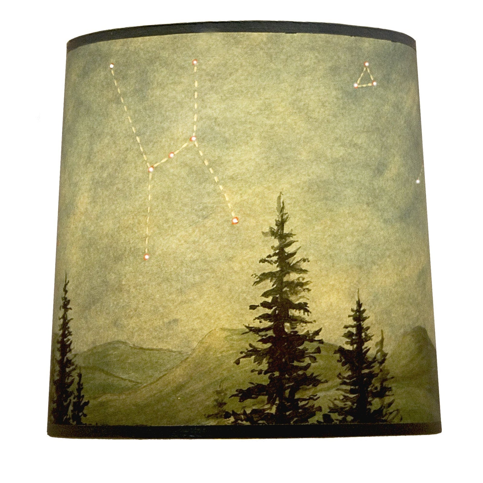 Janna Ugone & Co Lamp Shades Medium Drum Lamp Shade in Midnight Sky