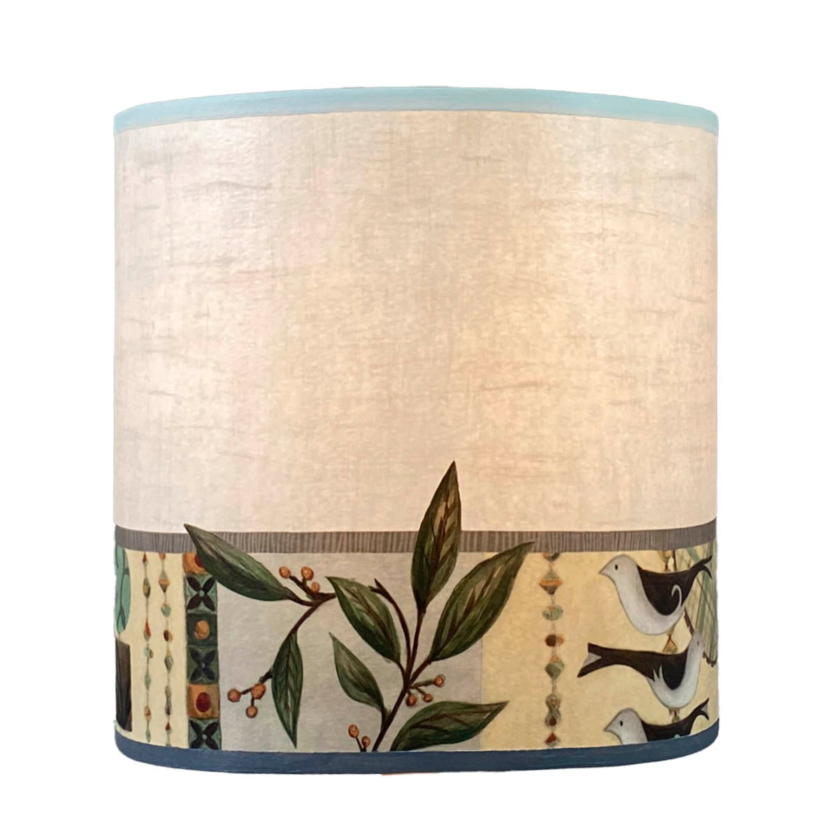 Janna Ugone & Co Lamp Shades Medium Drum Lamp Shade in New Capri Opal