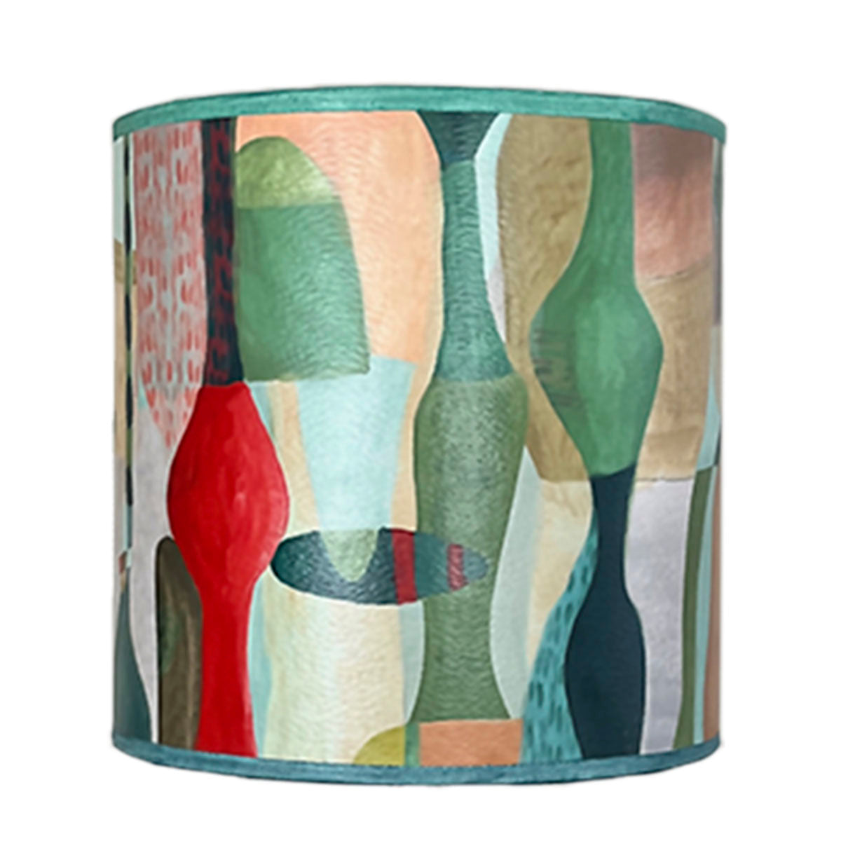 Janna Ugone & Co Lamp Shades Medium Drum Lamp Shade in Riviera in Poppy