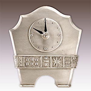 Janna Ugone & Co Melissa's Buddy Small Pewter Clock