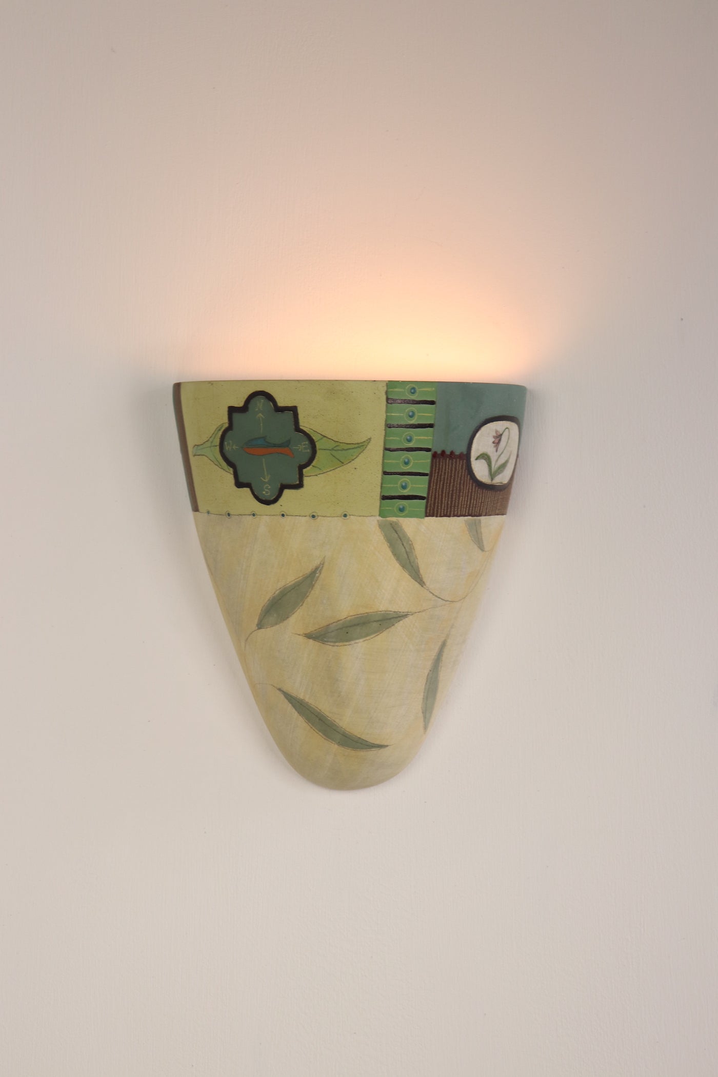 Janna Ugone & Co Wall Sconces Pair of Ceramic Sconces in Twin Fish