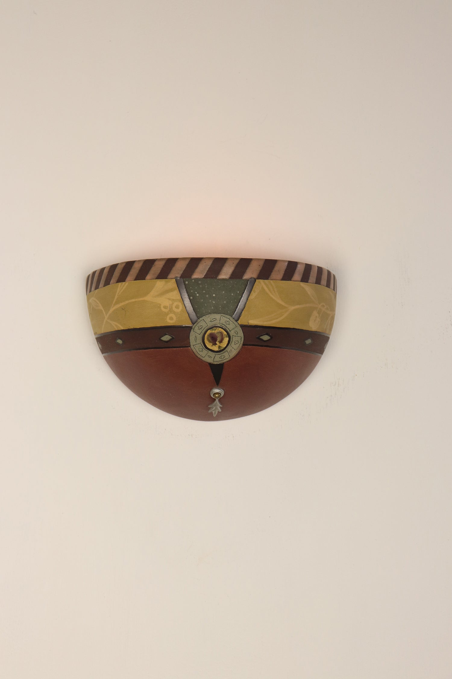 Janna Ugone & Co Wall Sconces Small Ceramic Half Sphere Sconce in Rustic Charm