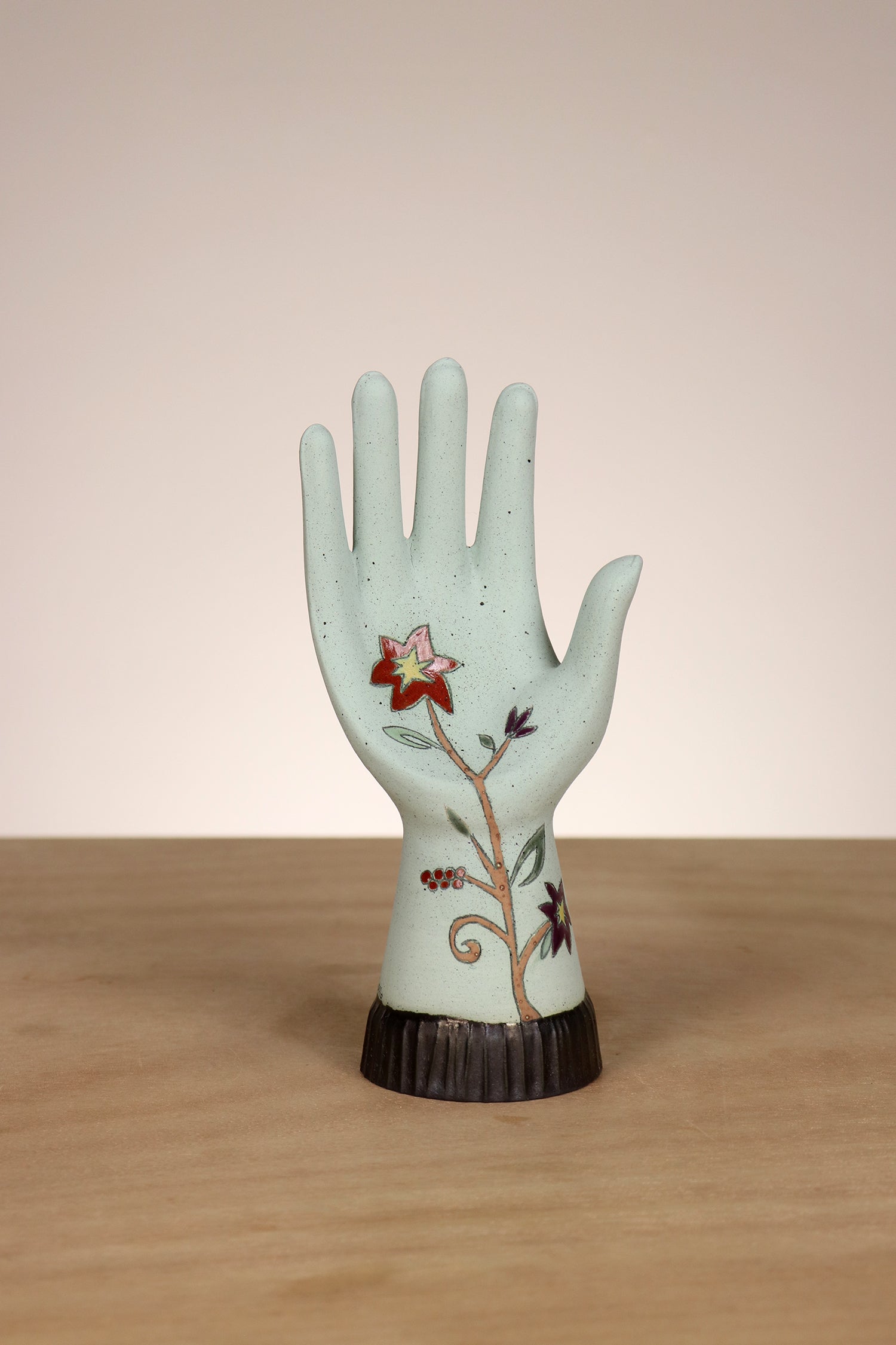 Janna Ugone & Co Small Ceramic Hand in Eden in Seaglass