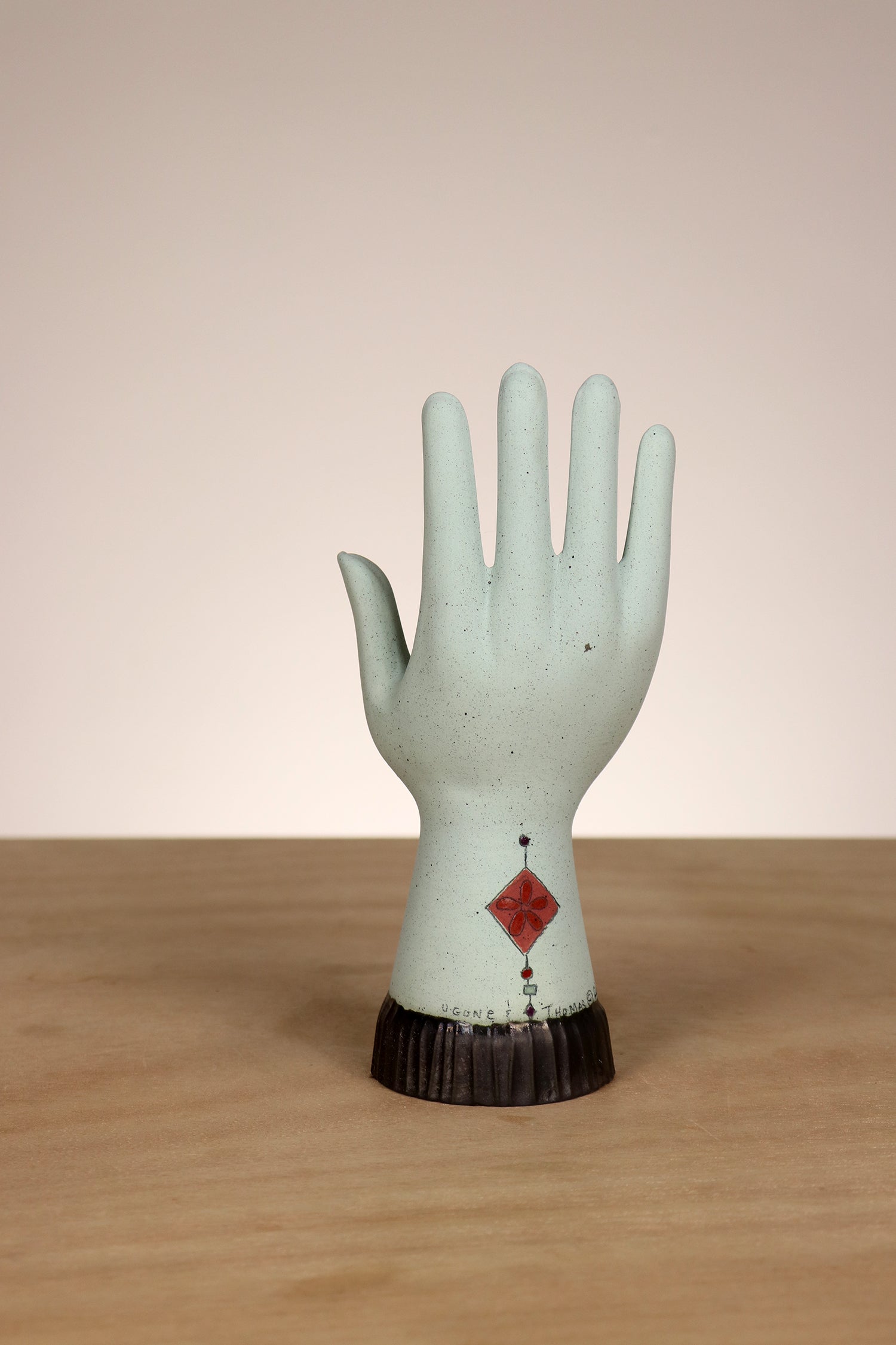 Janna Ugone & Co Small Ceramic Hand in Eden in Seaglass