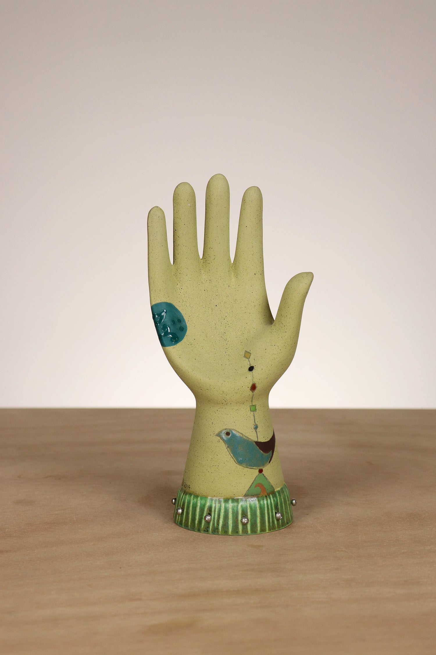 Janna Ugone & Co Small Ceramic Hand in New Capri in Citron