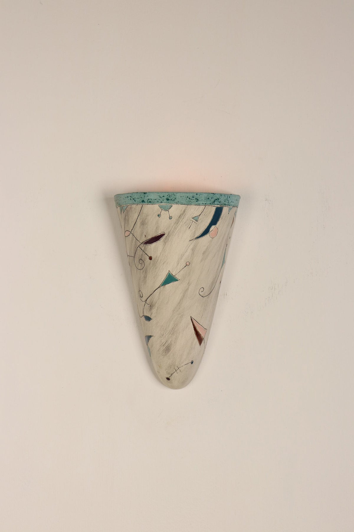 Janna Ugone &amp; Co Wall Sconces Small Ceramic Pocket Cone Sconce in Miro