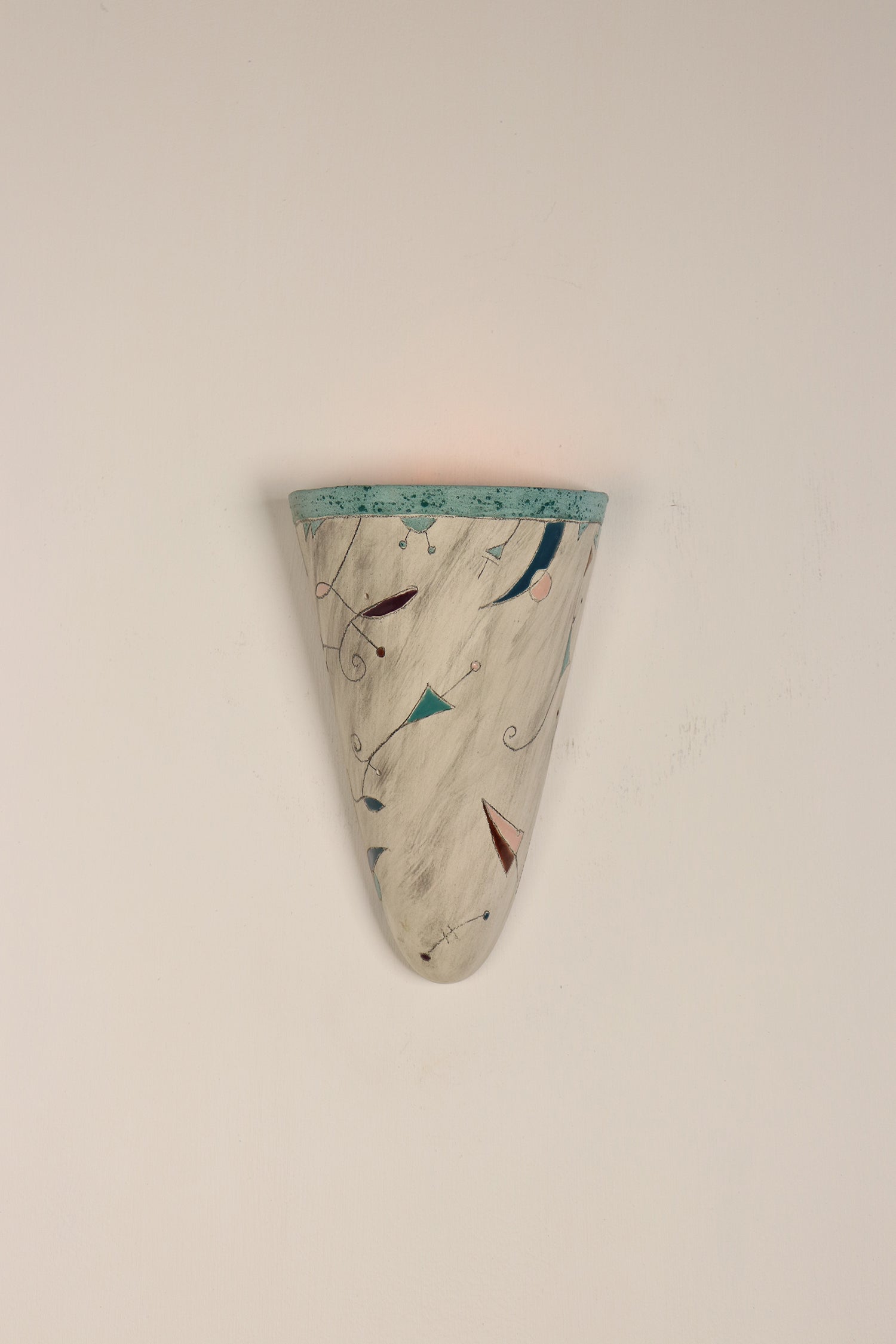 Janna Ugone & Co Wall Sconces Small Ceramic Pocket Cone Sconce in Miro