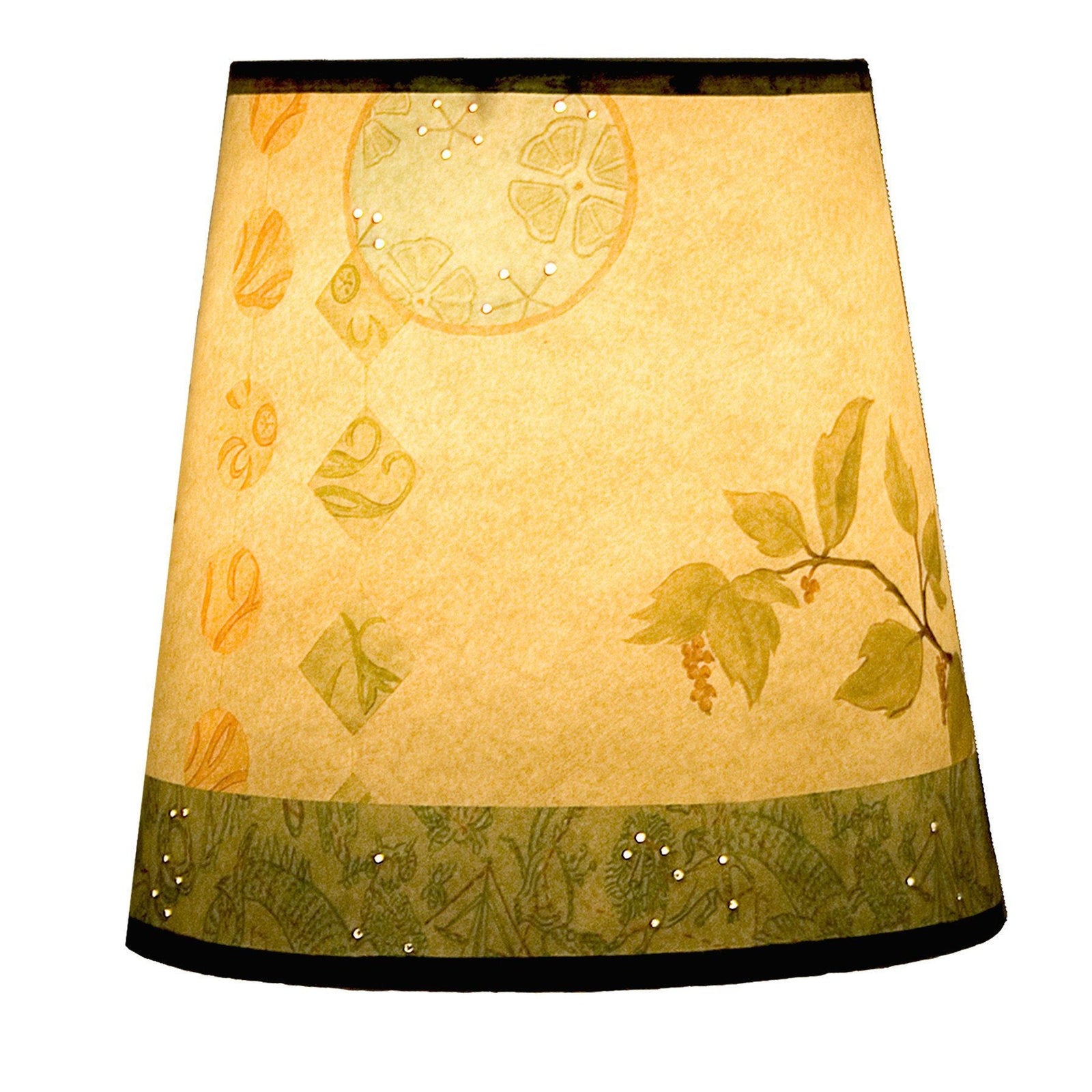 Janna Ugone & Co Lamp Shades Small Drum Lamp Shade in Celestial Leaf