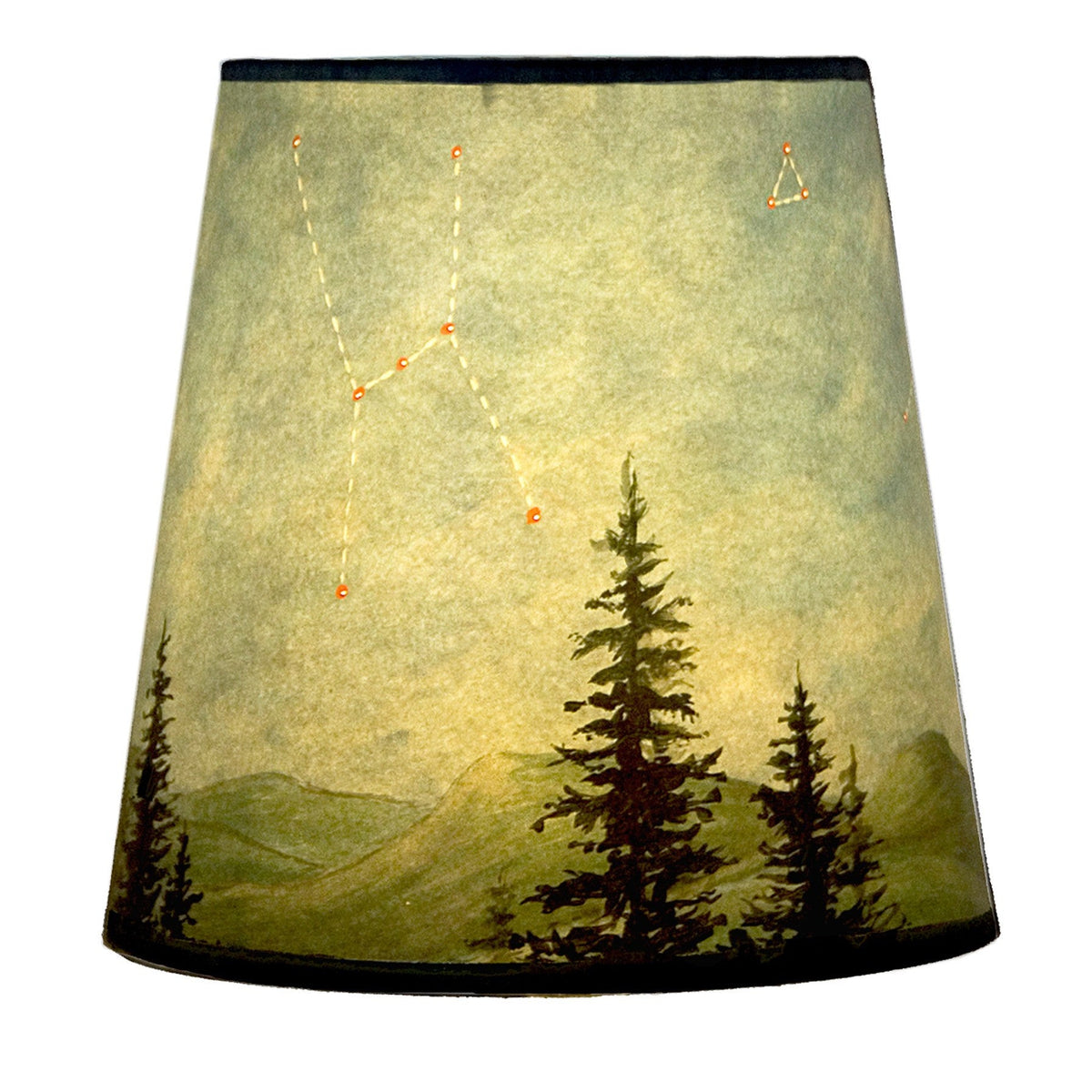 Small Drum Lamp Shade in Midnight Sky